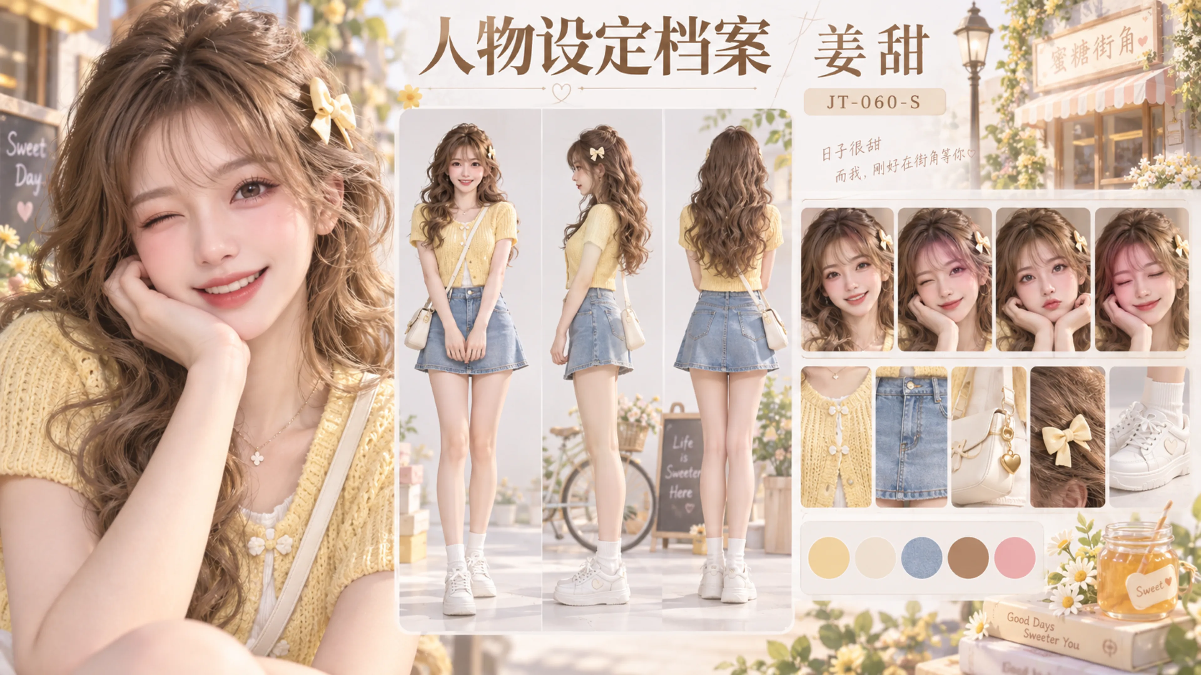姜甜（Honey Street Girl） 角色资料卡预览